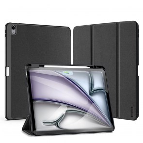 DUX DUCIS pouzdro DOMO skládací s úložným prostorem na tužku pro iPad Air 13 (2024) černé