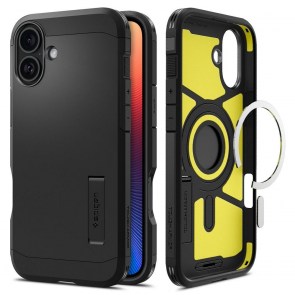 Pouzdro SPIGEN TOUGH ARMOR MAG kompatibilní s MagSafe pro IPHONE 16 černé
